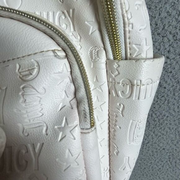 Juicy Couture White/Ivory Embossed Logo Backpack main image 8